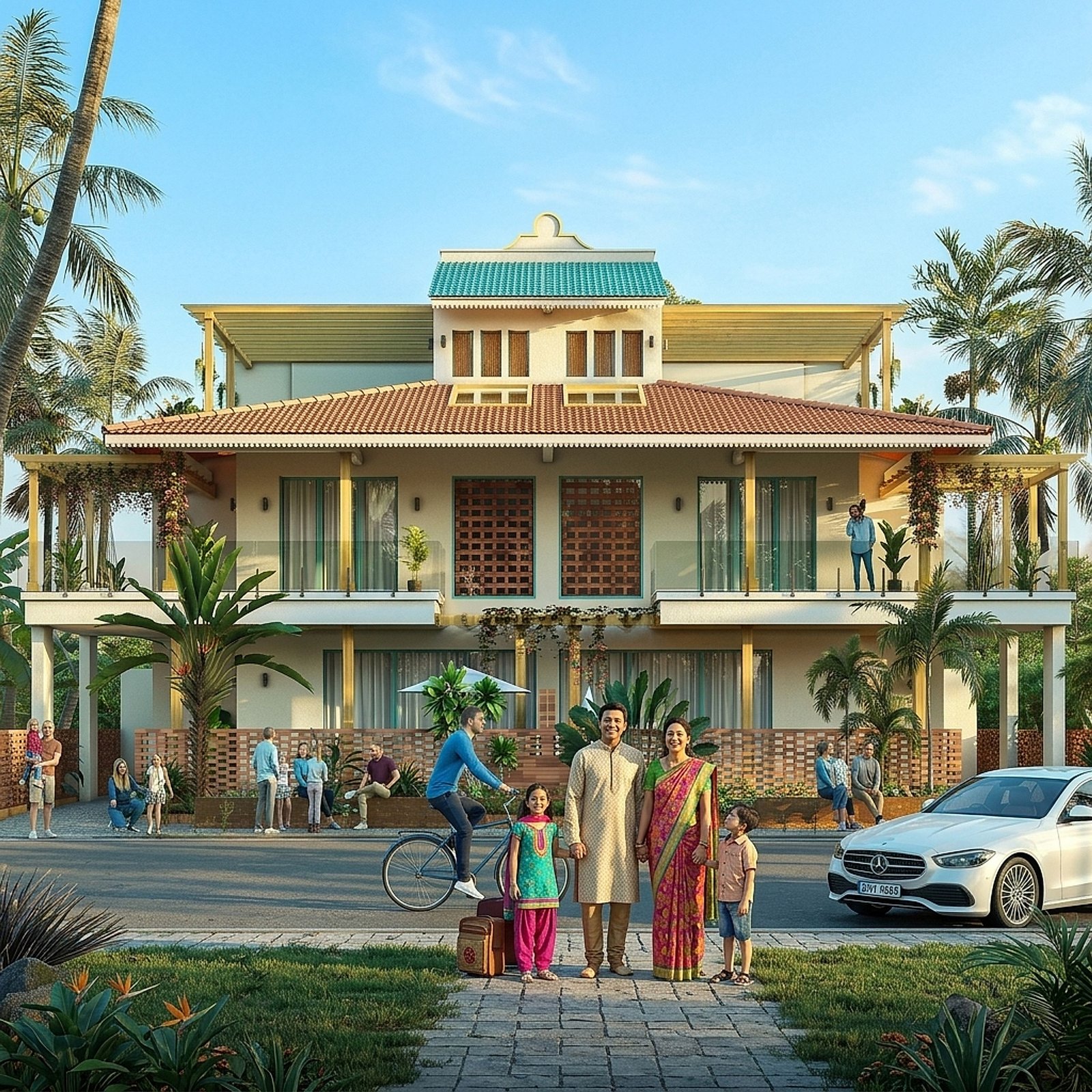 Cerulean luxury villas in Alibaug — I · The Arrival